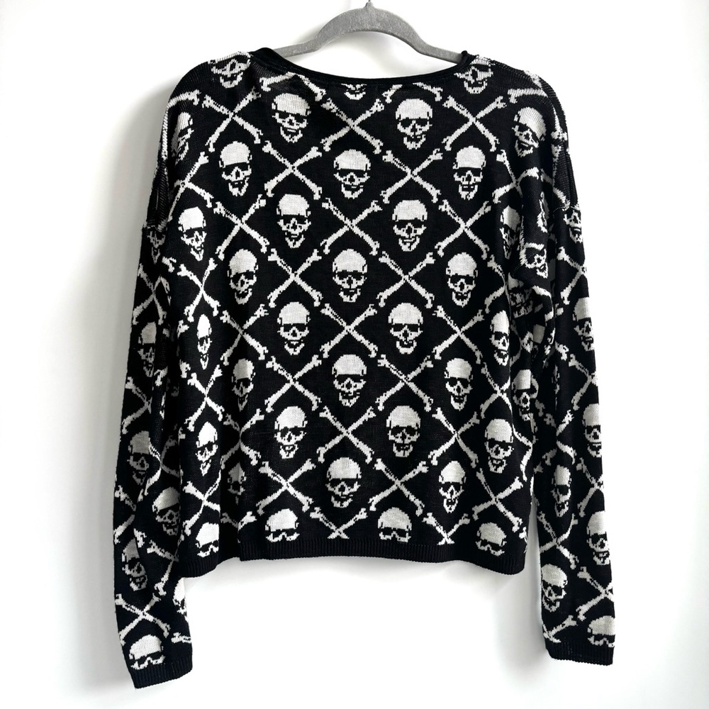 Denim & Supply by Ralph Lauren Knitted Skull And Crossbones Pattern Sweater - Picture 5 of 14